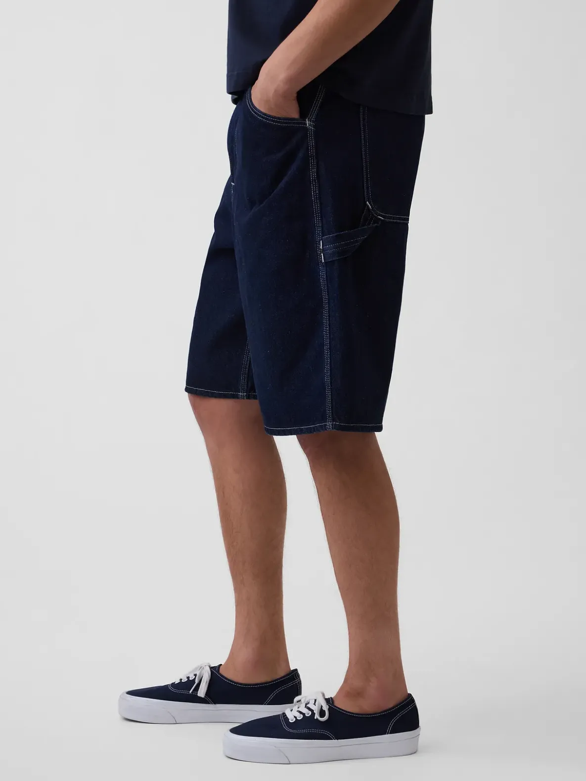 10.5" Baggy Denim Carpenter Shorts