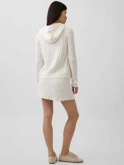 100% Cotton Cable-Knit Mini Skort