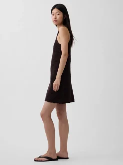 100% Cotton Crochet Mini Dress