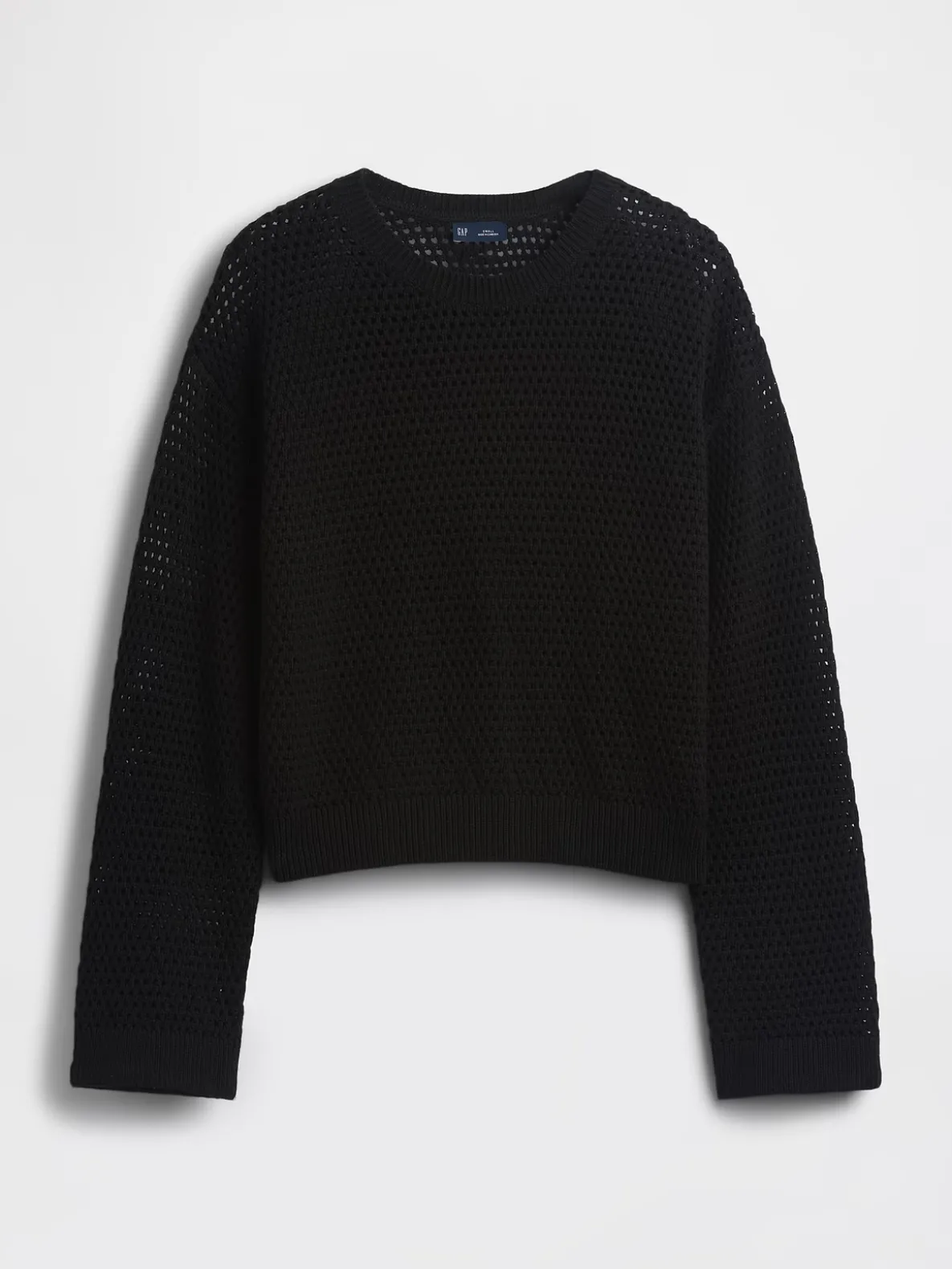 100% Cotton Crochet Relaxed Sweater