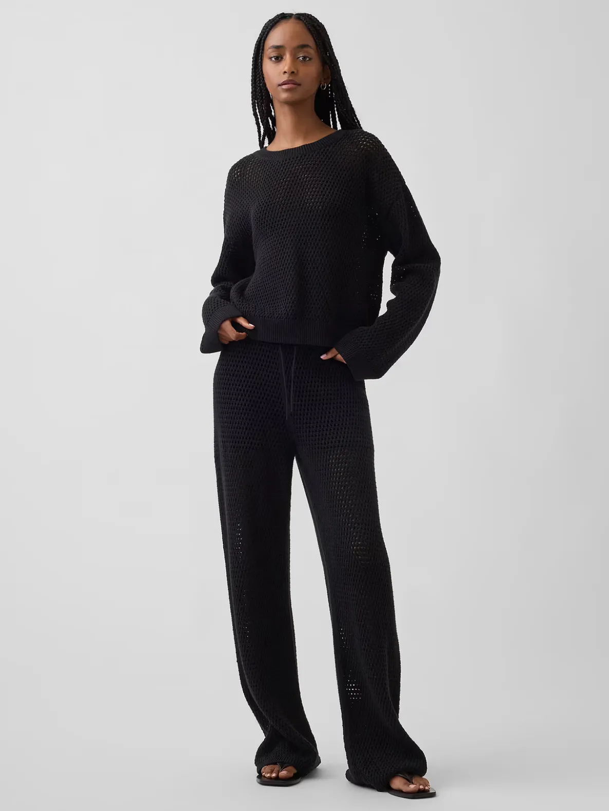 100% Cotton Crochet Sweater Pants