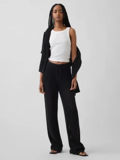 100% Cotton Crochet Sweater Pants