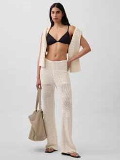100% Cotton Crochet Sweater Pants