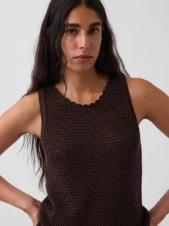 100% Cotton Crochet Tank Top
