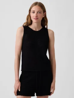 100% Cotton Crochet Tank Top