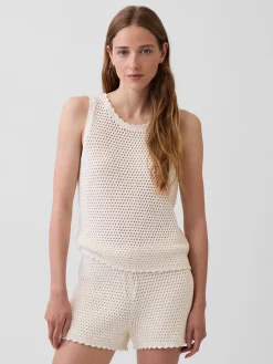 100% Cotton Crochet Tank Top