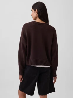 100% Cotton Oversized Crop Sweater