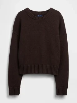 100% Cotton Oversized Crop Sweater