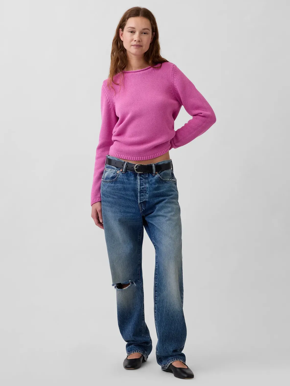 100% Cotton Rollneck Sweater