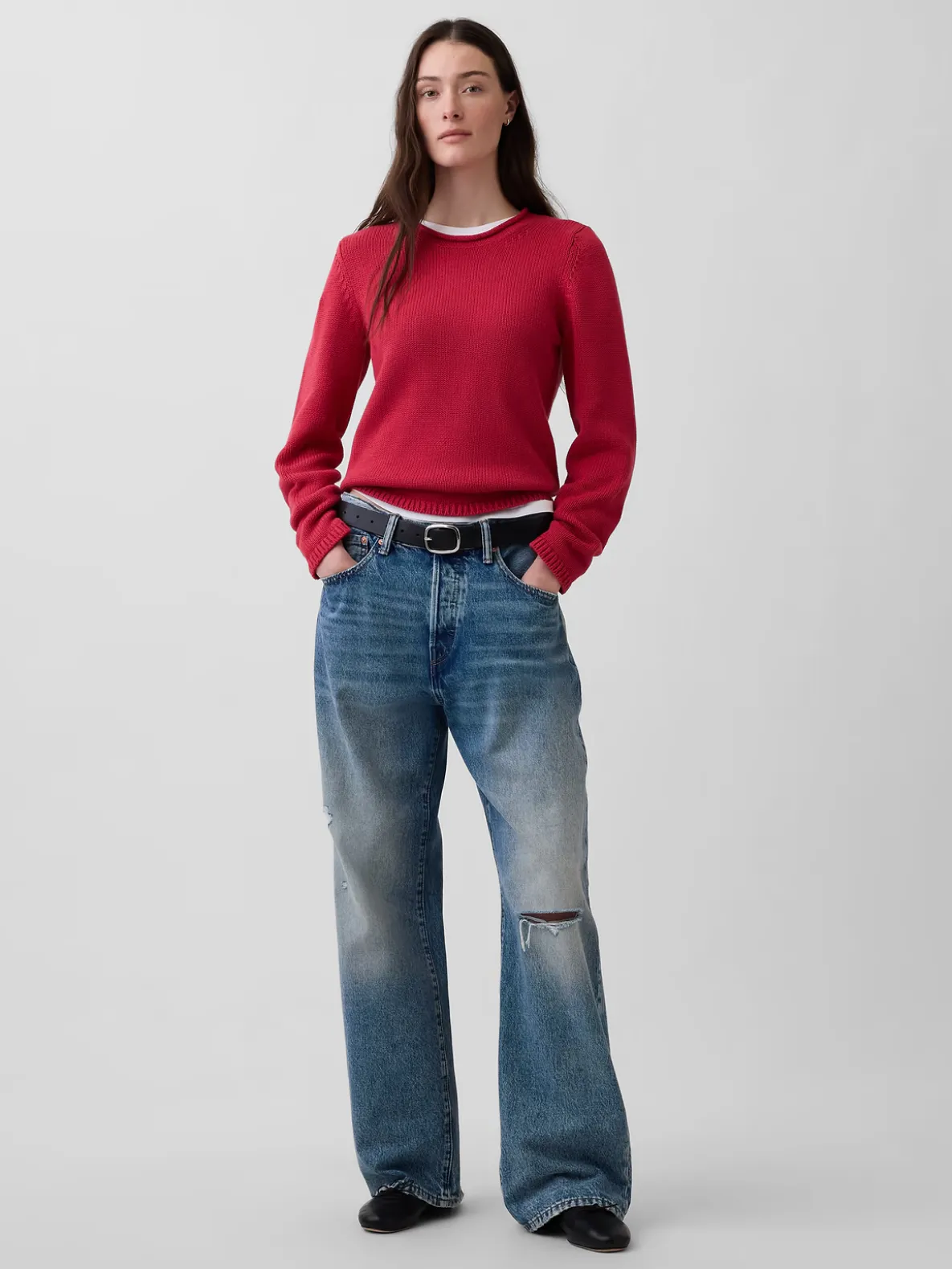 100% Cotton Rollneck Sweater