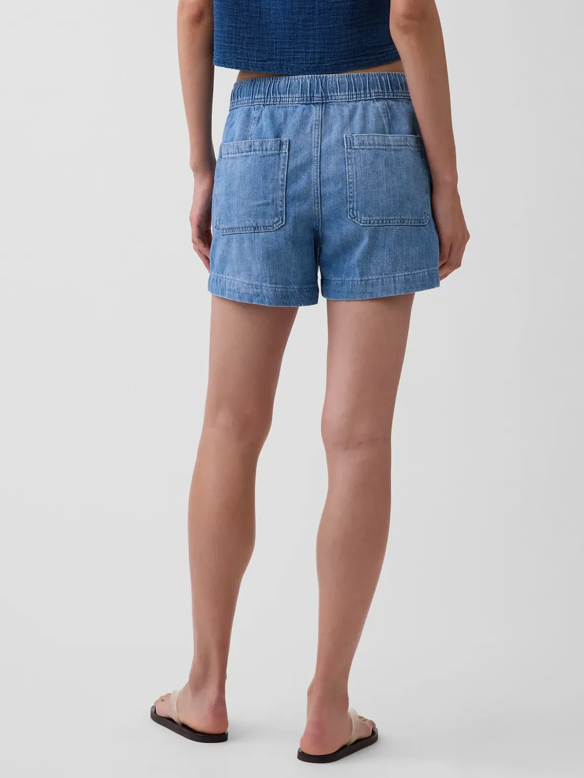 4" Denim Easy Shorts