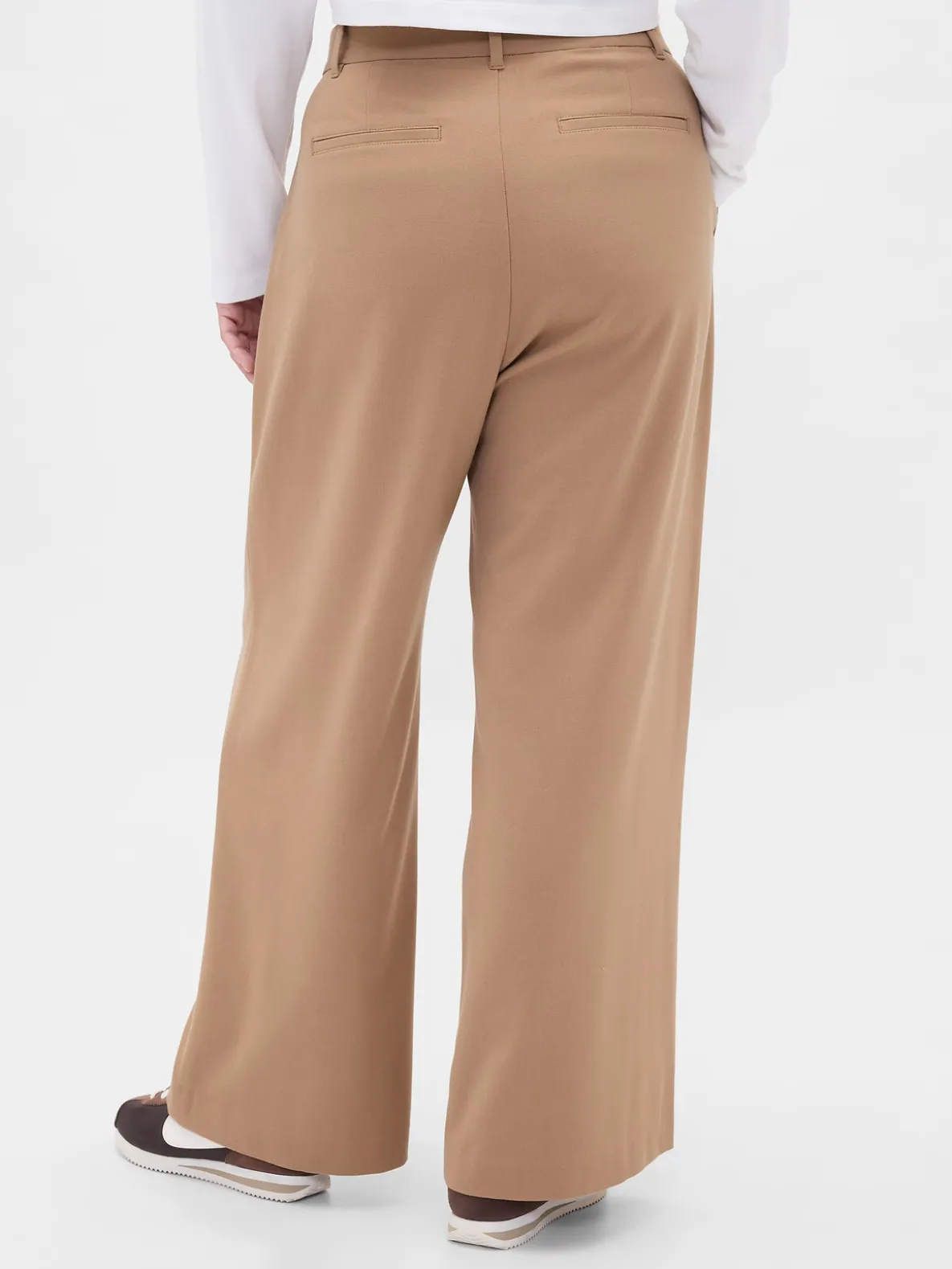 365 High Rise Brushed Twill Pleated Trousers