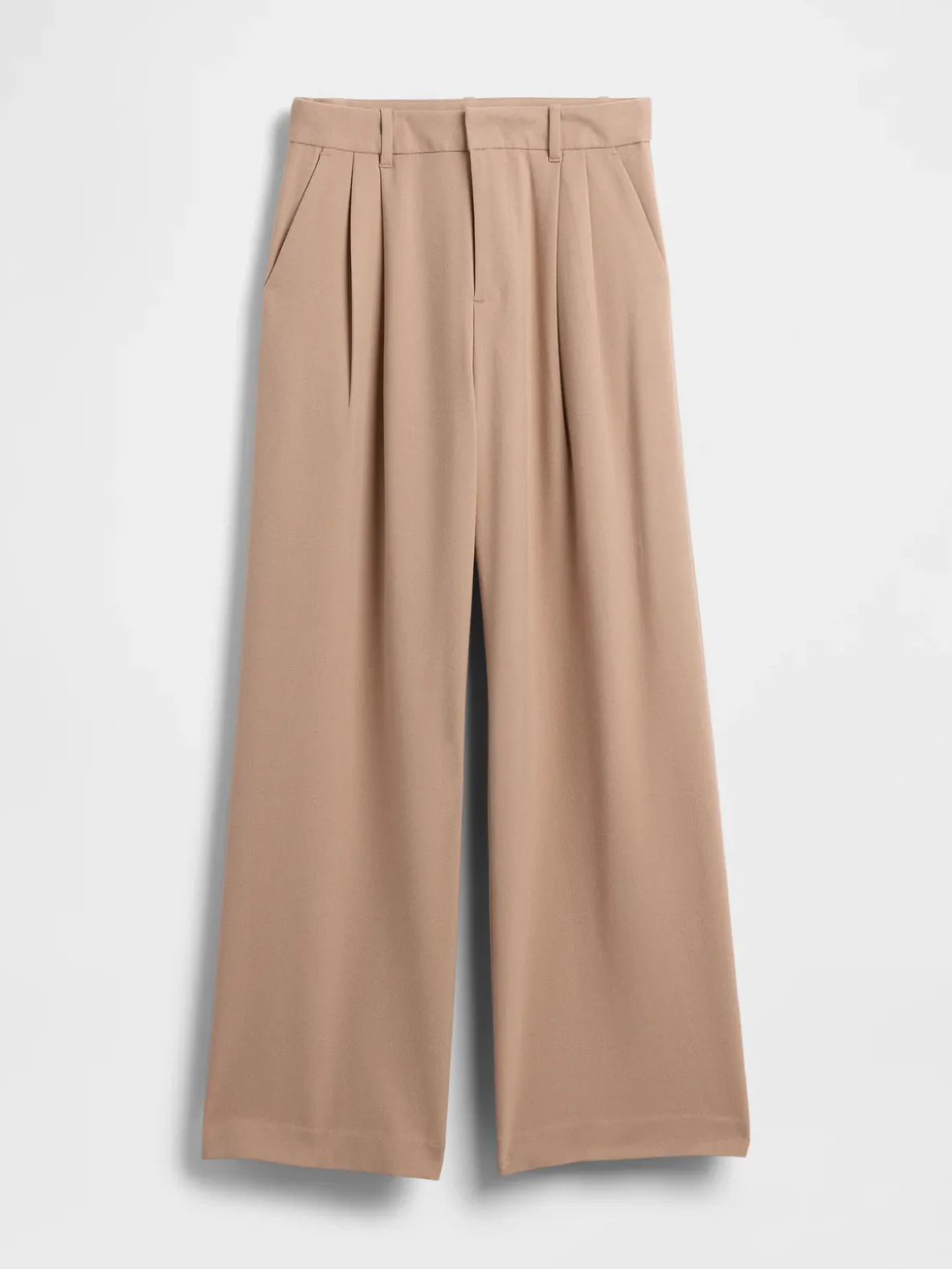 365 High Rise Brushed Twill Pleated Trousers