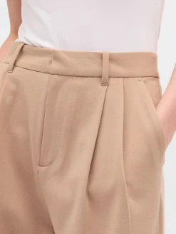 365 High Rise Brushed Twill Pleated Trousers