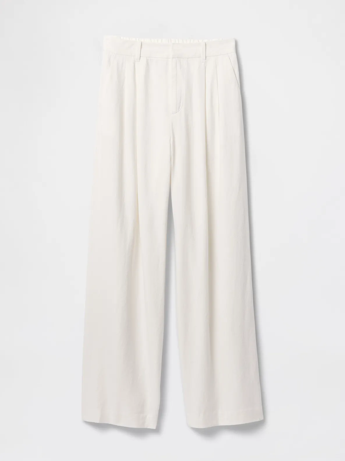 365 High Rise Linen-Blend Trousers