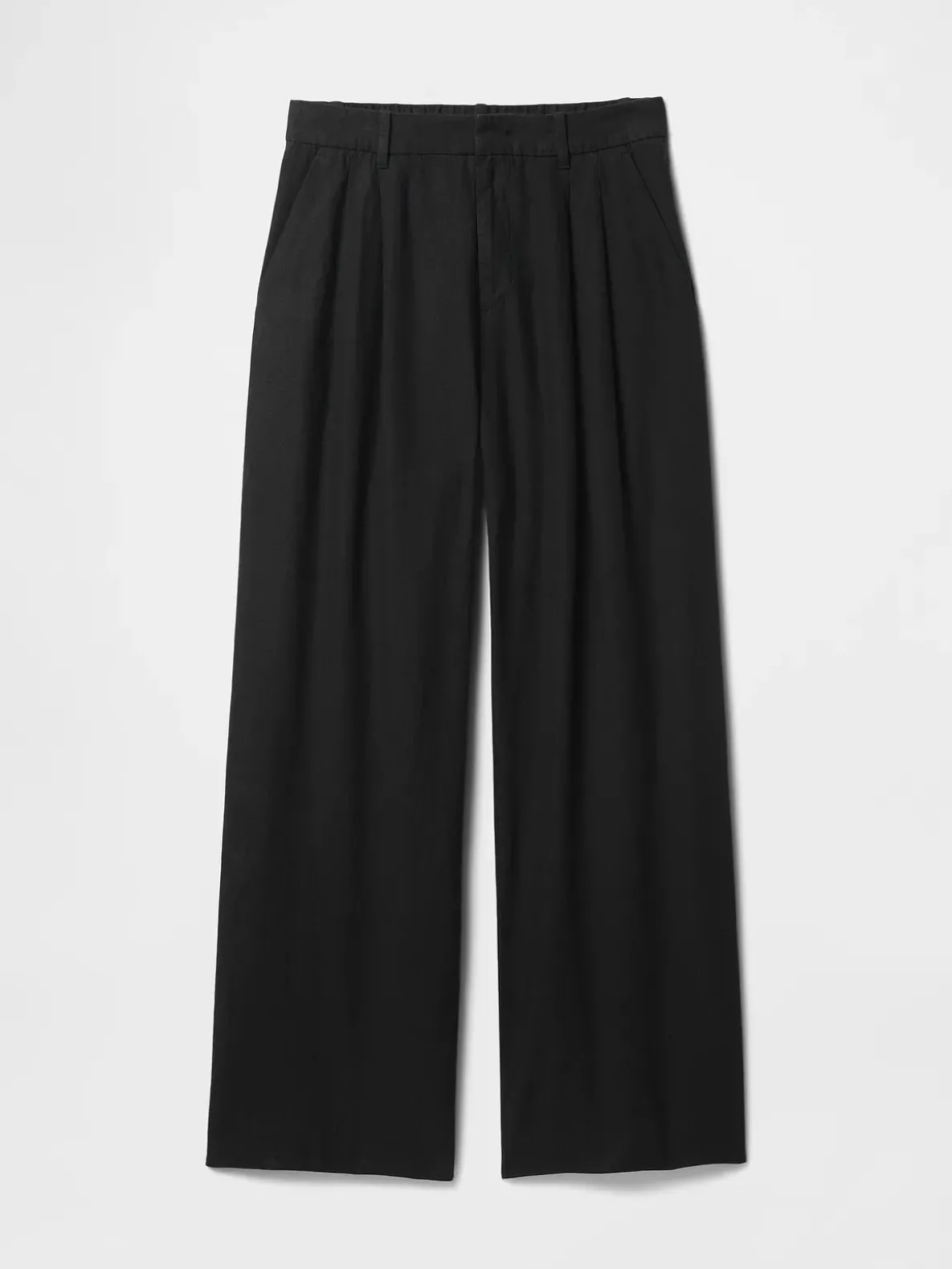 365 High Rise Linen-Blend Trousers