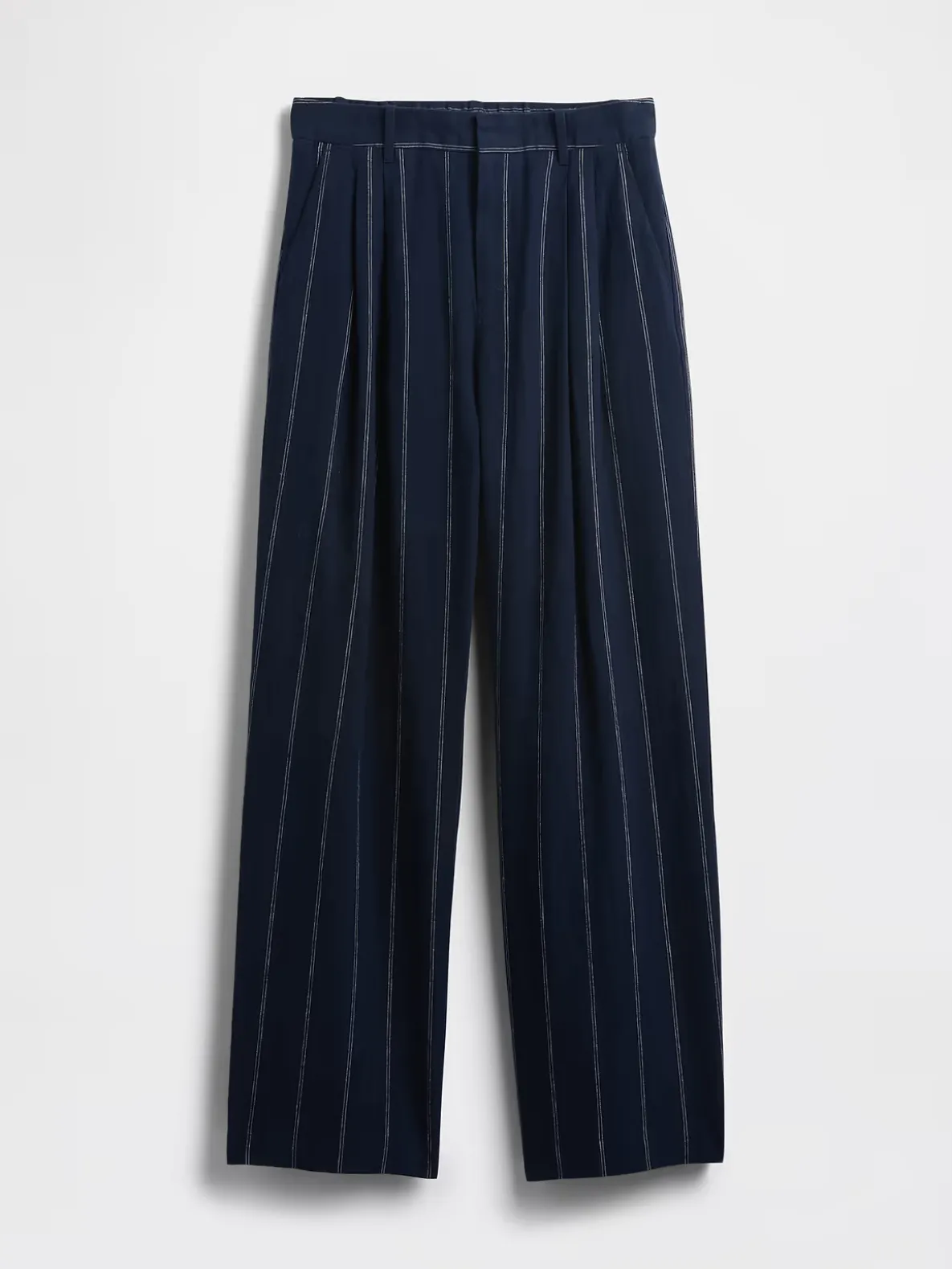 365 High Rise Linen-Blend Trousers