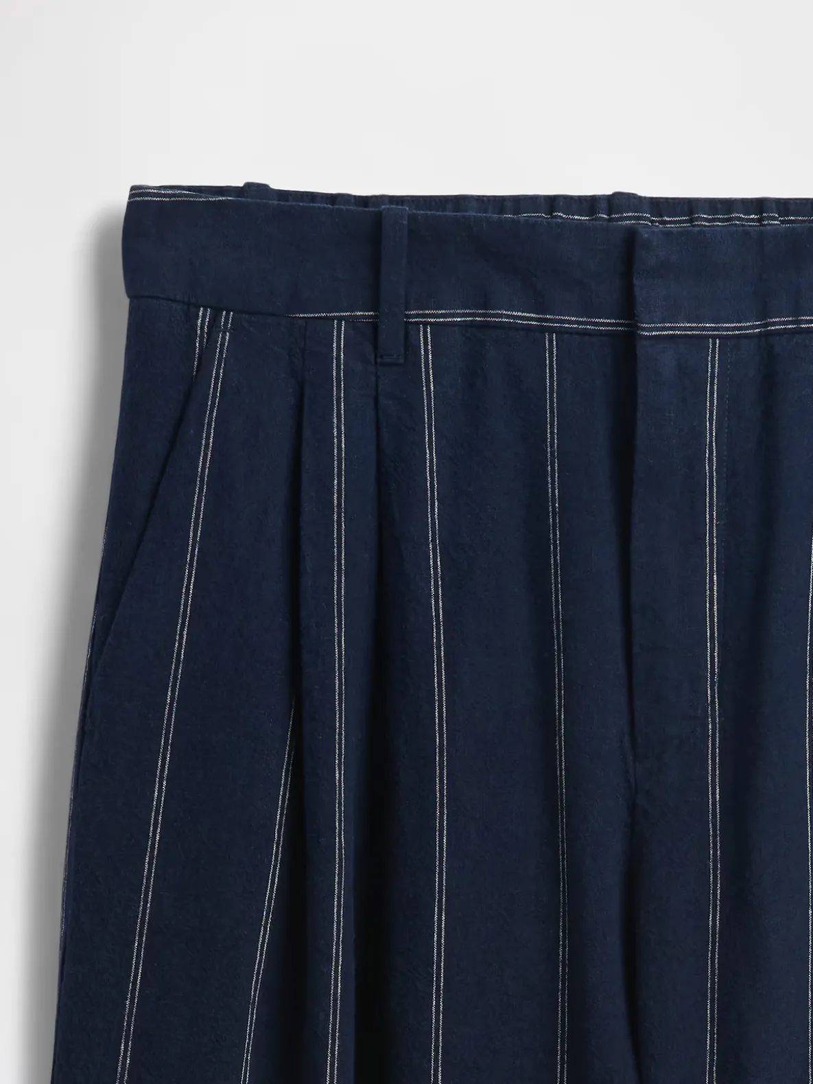 365 High Rise Linen-Blend Trousers
