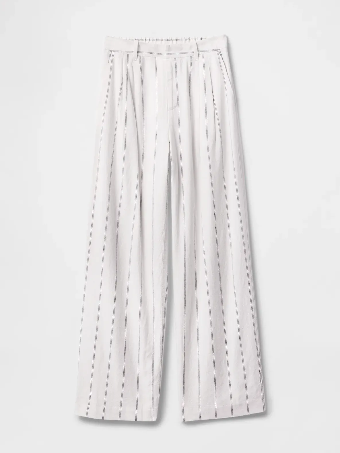 365 High Rise Linen-Blend Trousers