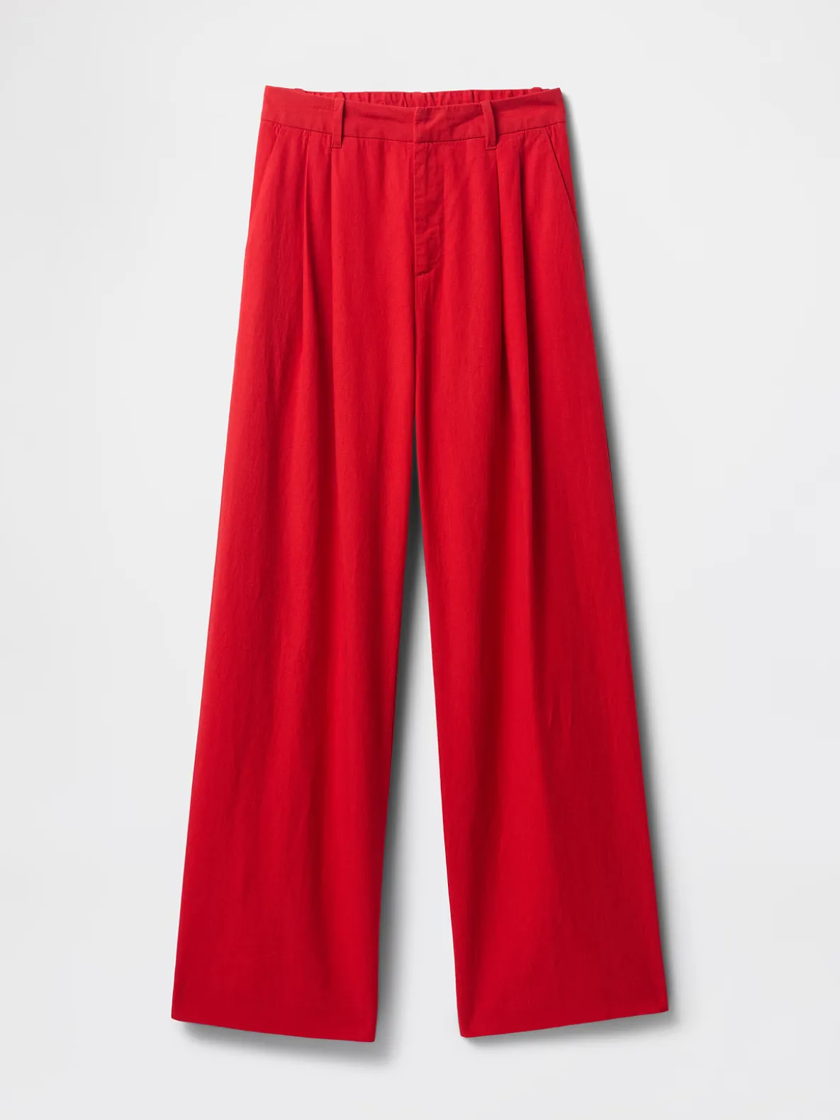 365 High Rise Linen-Blend Trousers