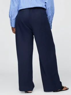 365 High Rise Linen-Blend Trousers