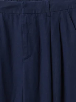 365 High Rise Linen-Blend Trousers