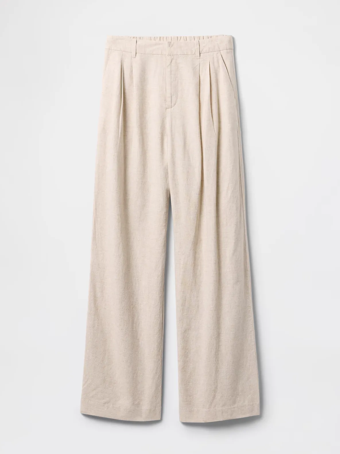 365 High Rise Linen-Blend Trousers