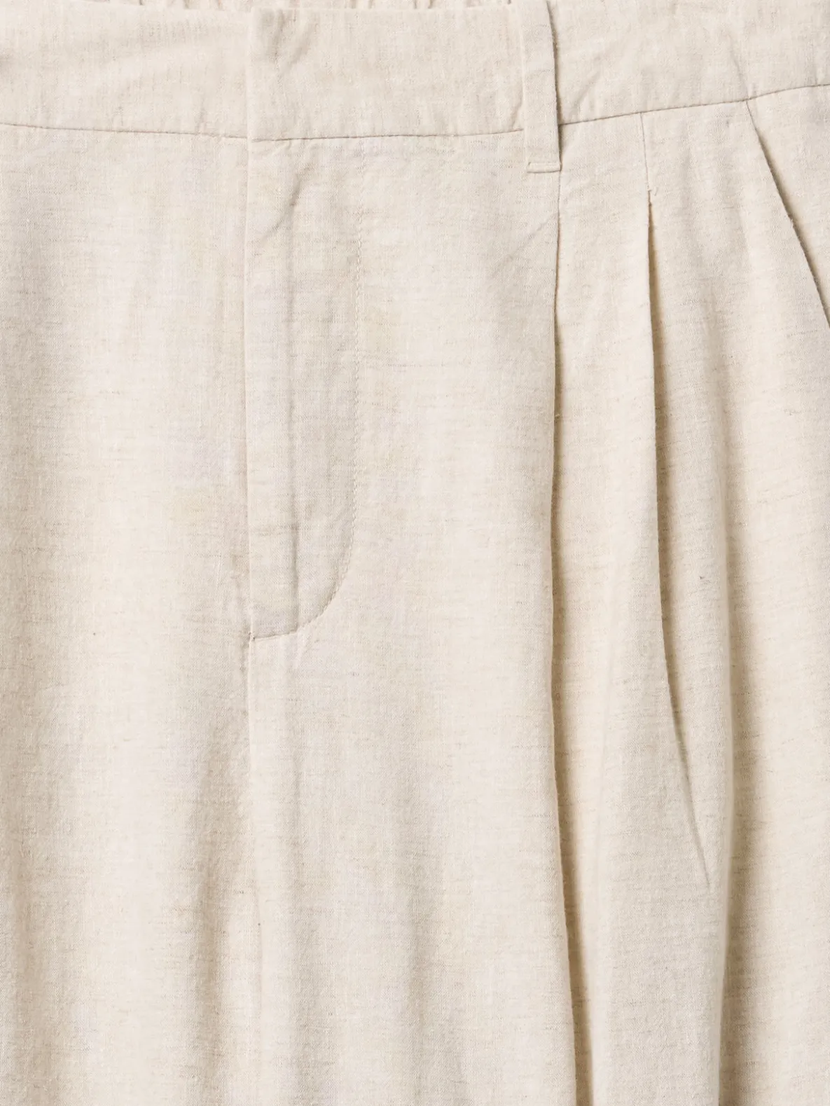365 High Rise Linen-Blend Trousers