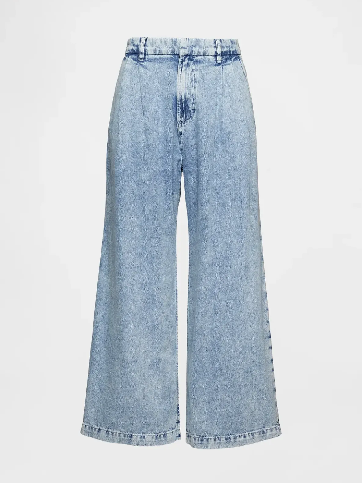 365 High Rise UltraSoft Denim Pleated Ankle Trousers