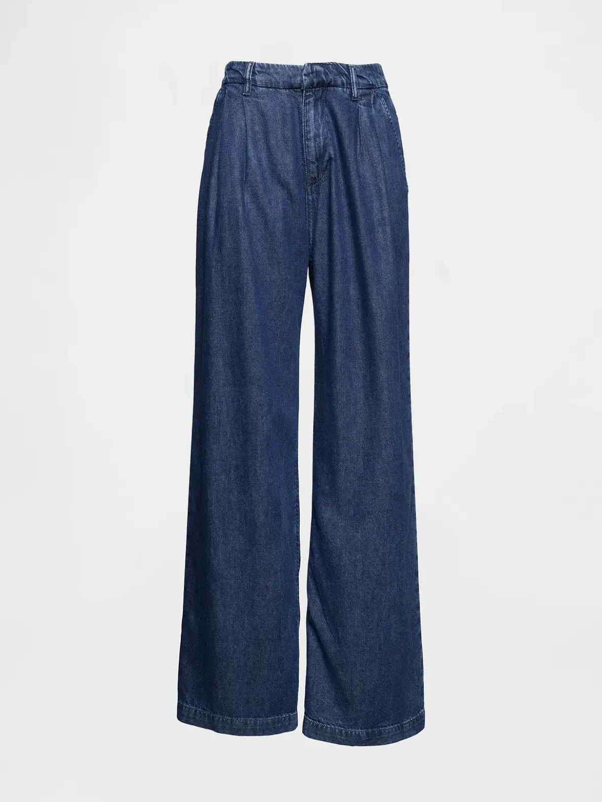 365 High Rise UltraSoft Denim Pleated Trousers