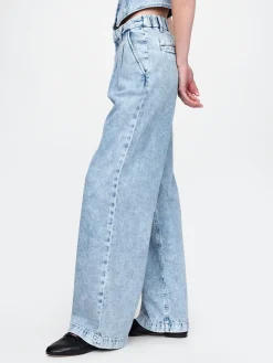 365 High Rise UltraSoft Pleated Denim Trousers