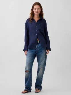 100% Linen Oversized Shirt