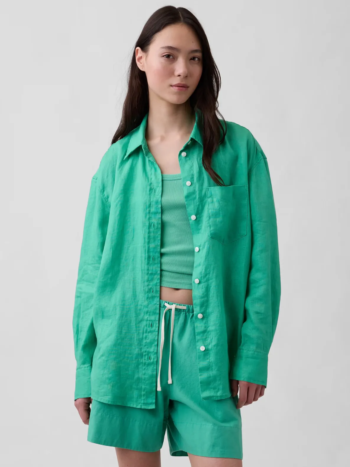 100% Linen Oversized Shirt