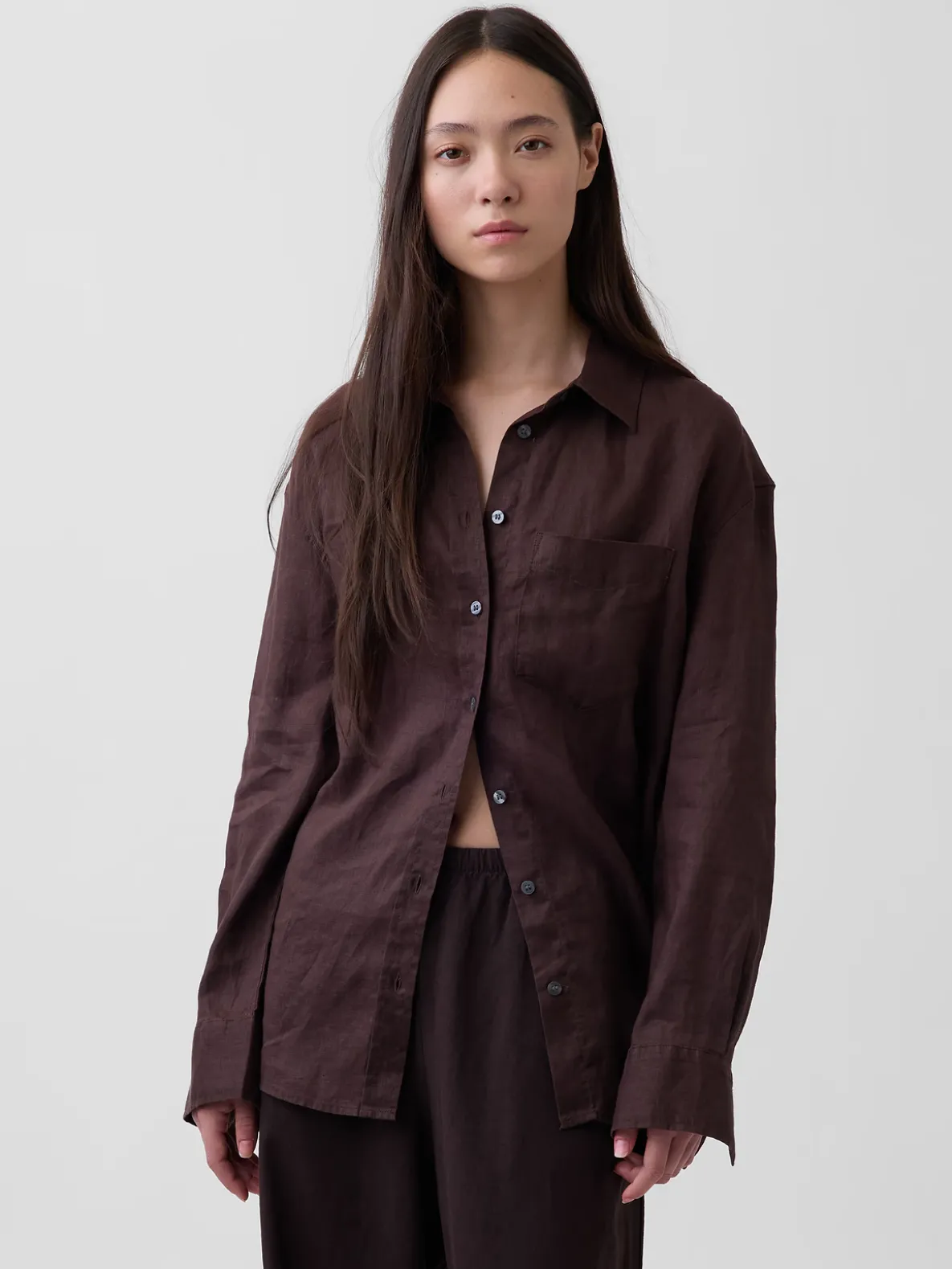 100% Linen Oversized Shirt