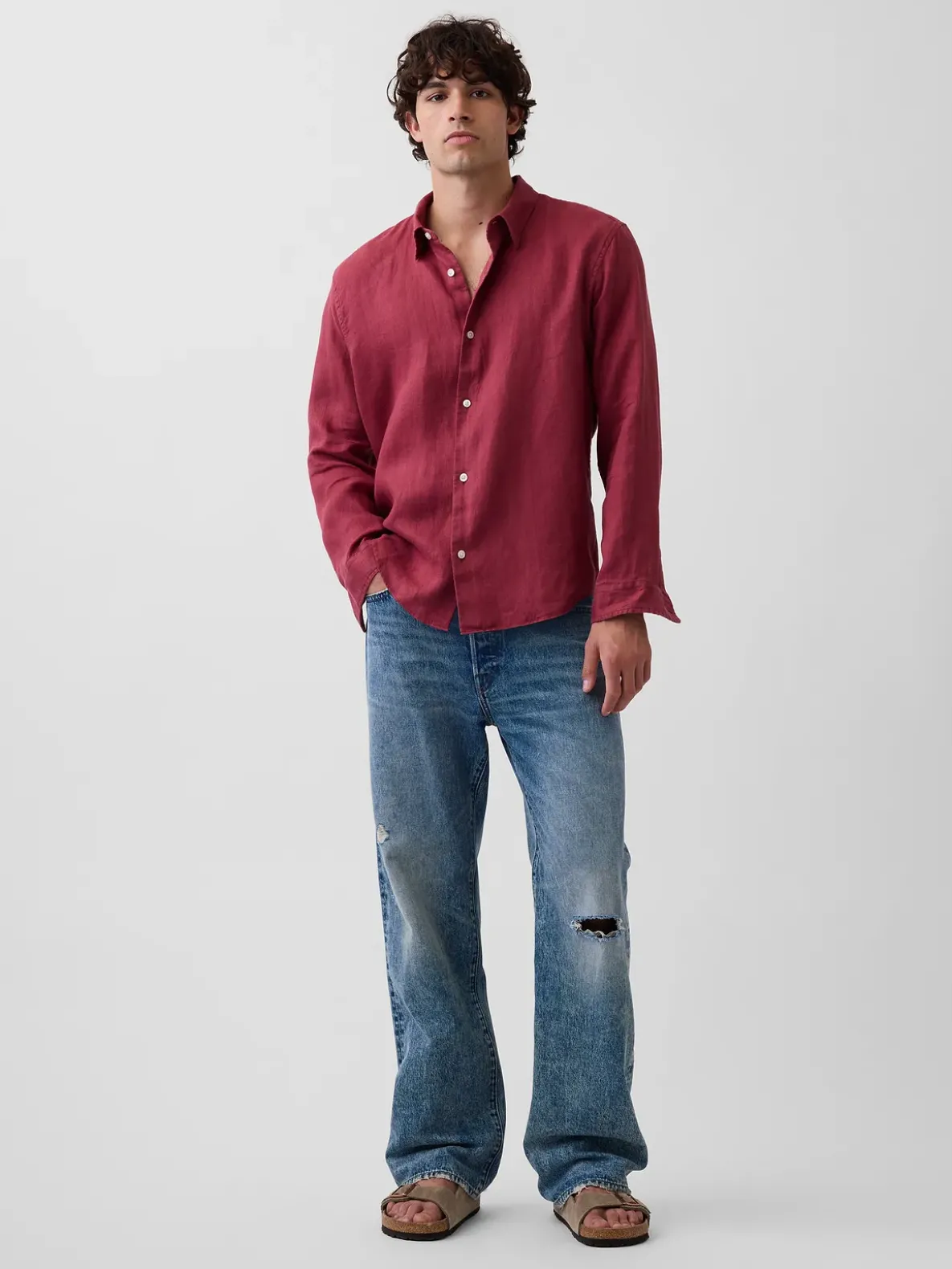 100% Linen Relaxed Shirt