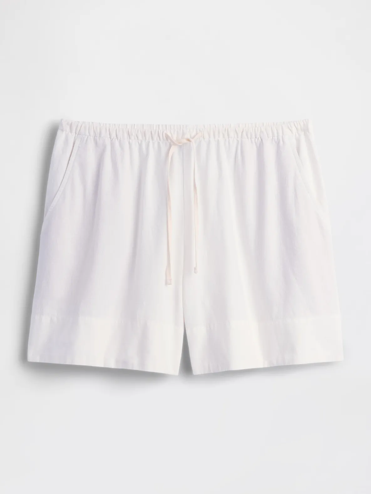 6" Linen-Blend Easy Shorts