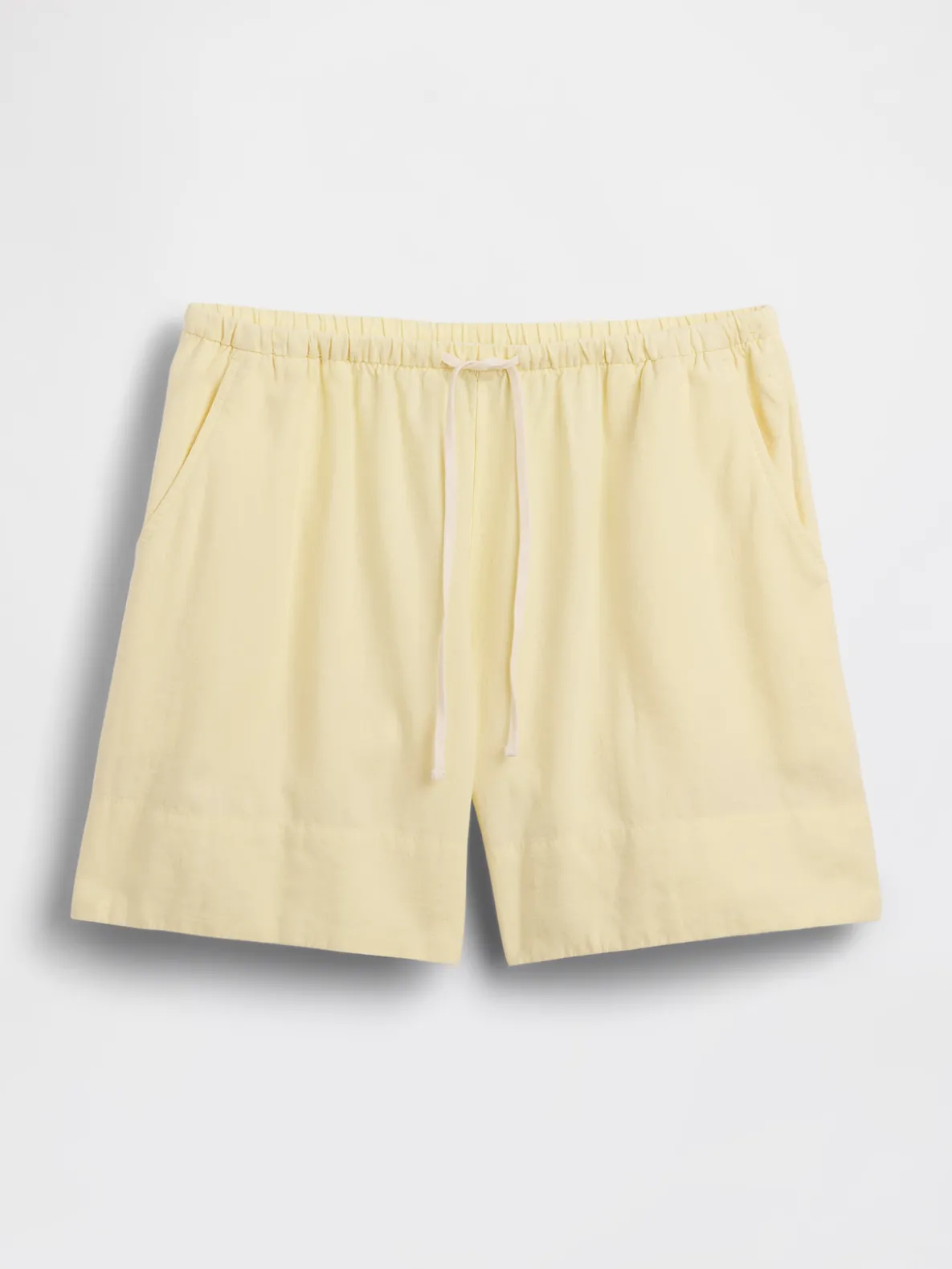 6" Linen-Blend Easy Shorts