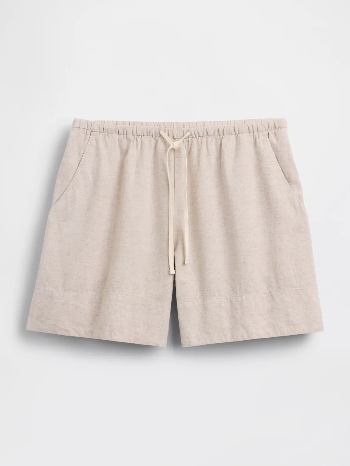 6" Linen-Blend Easy Shorts