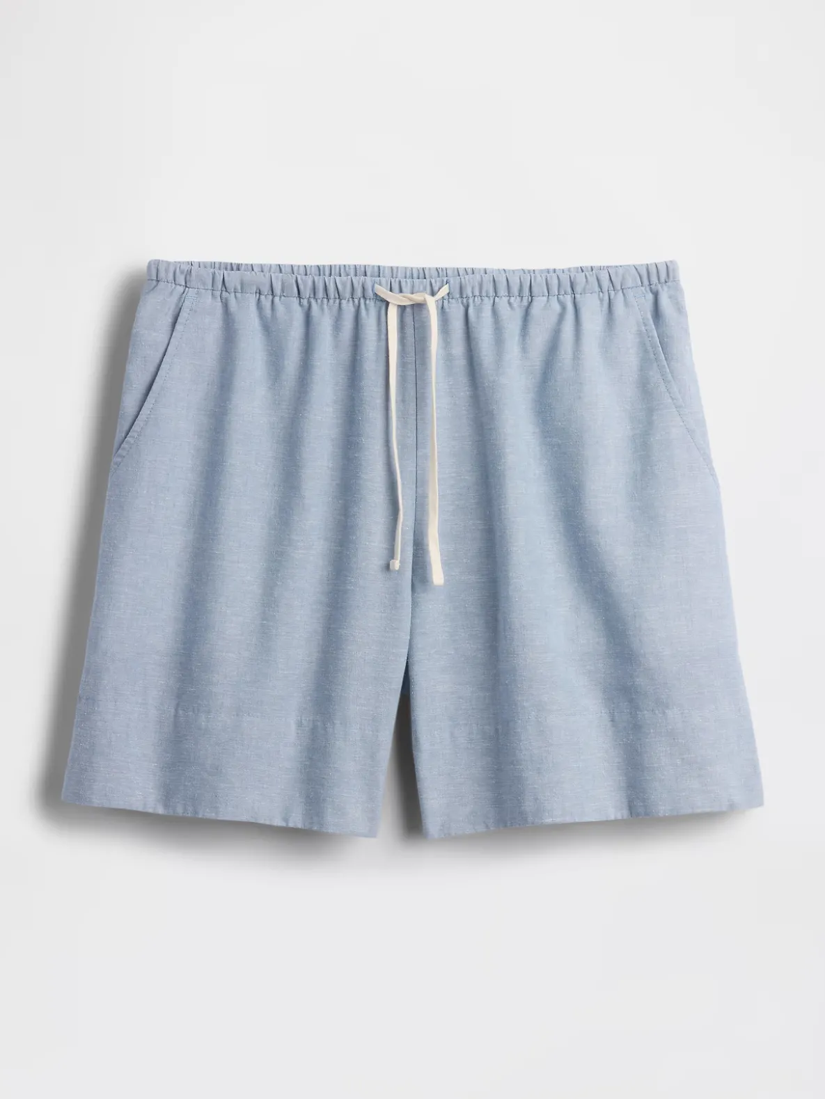 6" Linen-Blend Easy Shorts