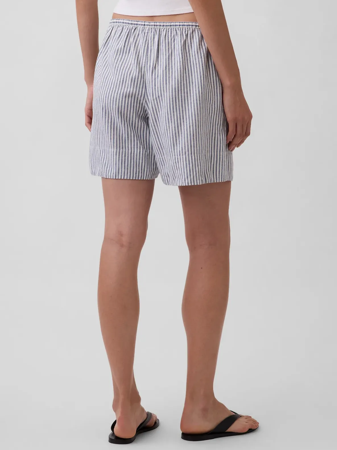 6" Linen-Blend Easy Shorts