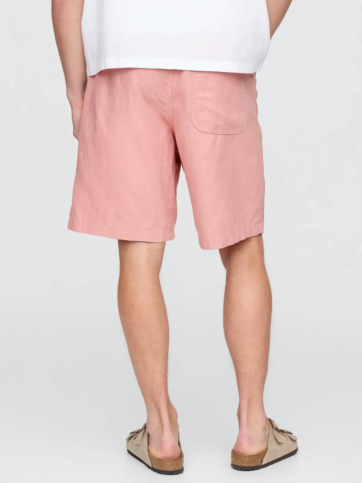 9" Linen-Cotton Easy Shorts