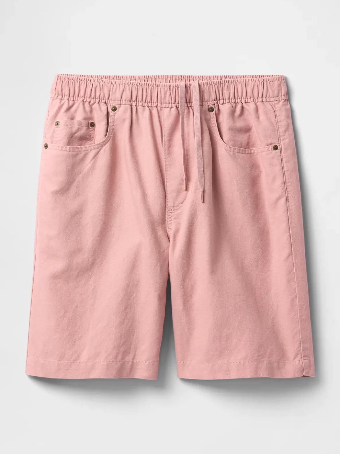 9" Linen-Cotton Easy Shorts