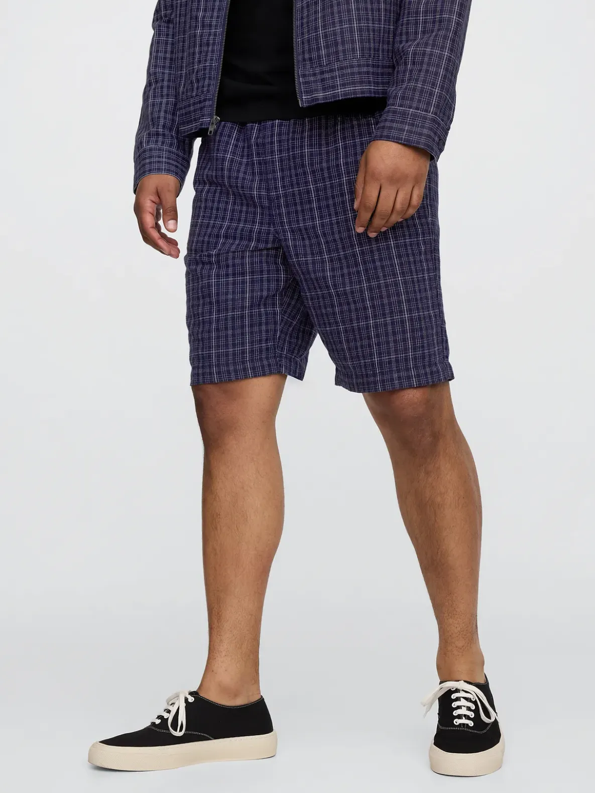 9" Linen-Cotton Easy Shorts