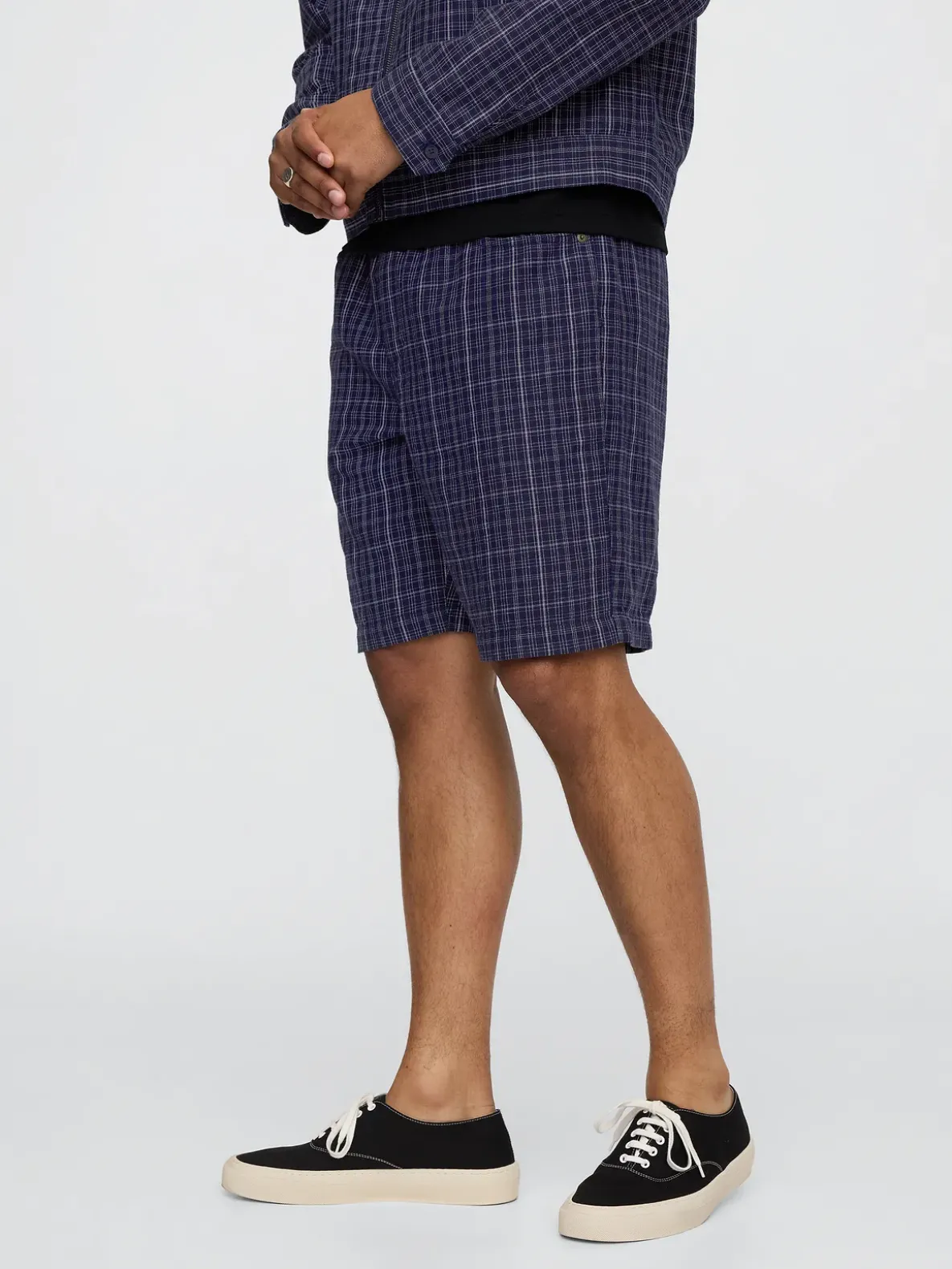 9" Linen-Cotton Easy Shorts