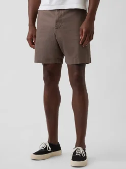 7.5" Linen-Cotton Shorts