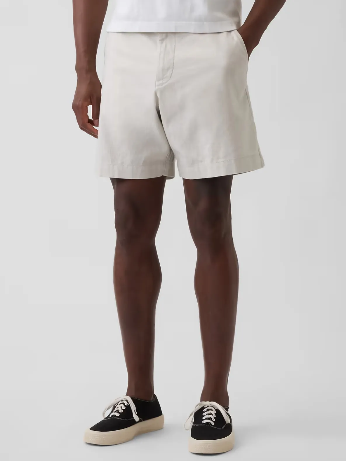 7.5" Linen-Cotton Shorts