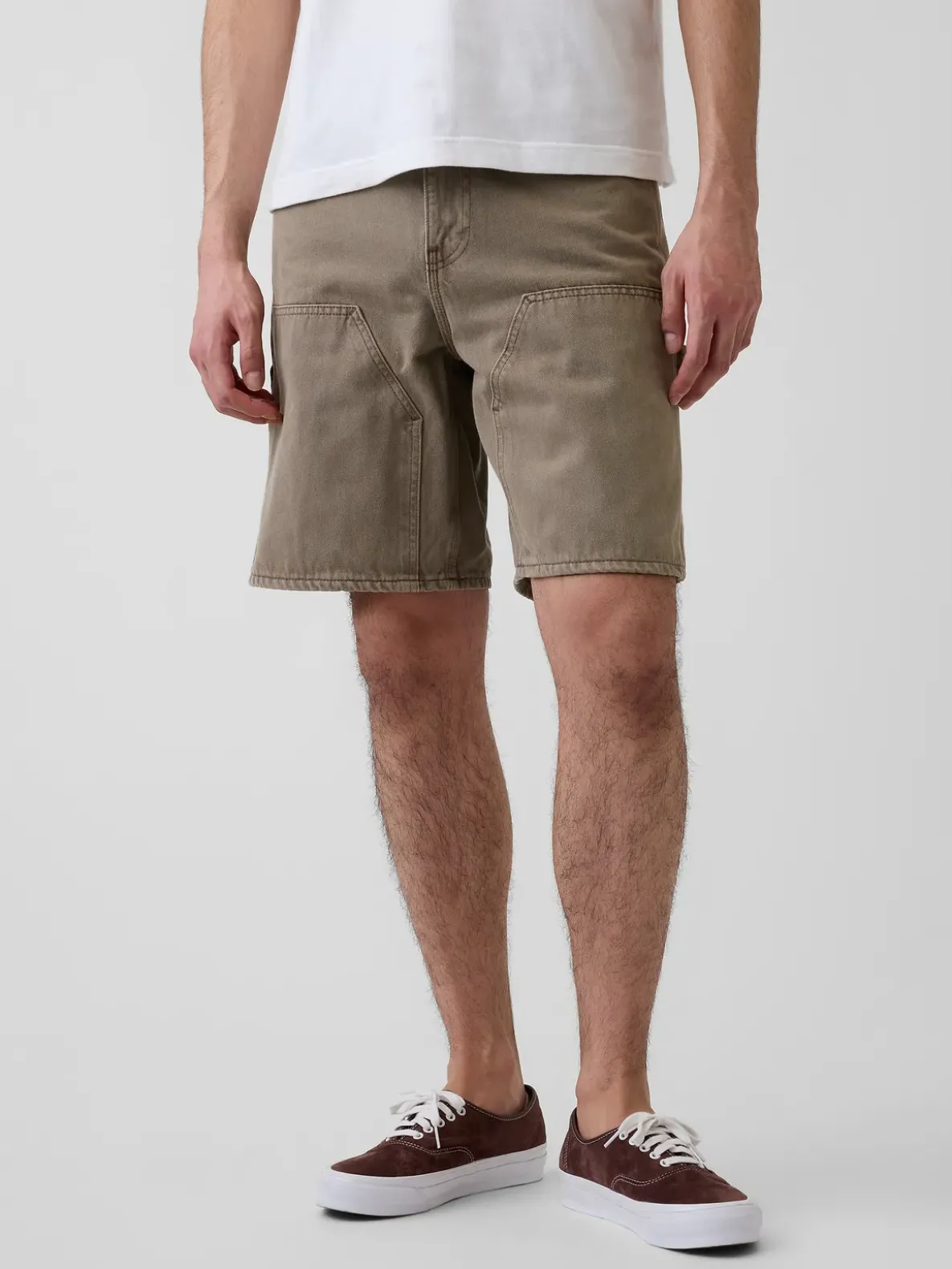 9" Loose Denim Carpenter Shorts