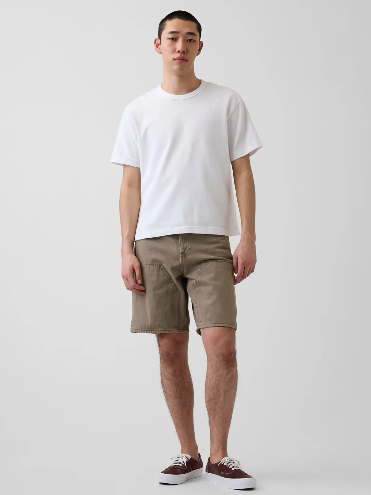 9" Loose Denim Carpenter Shorts