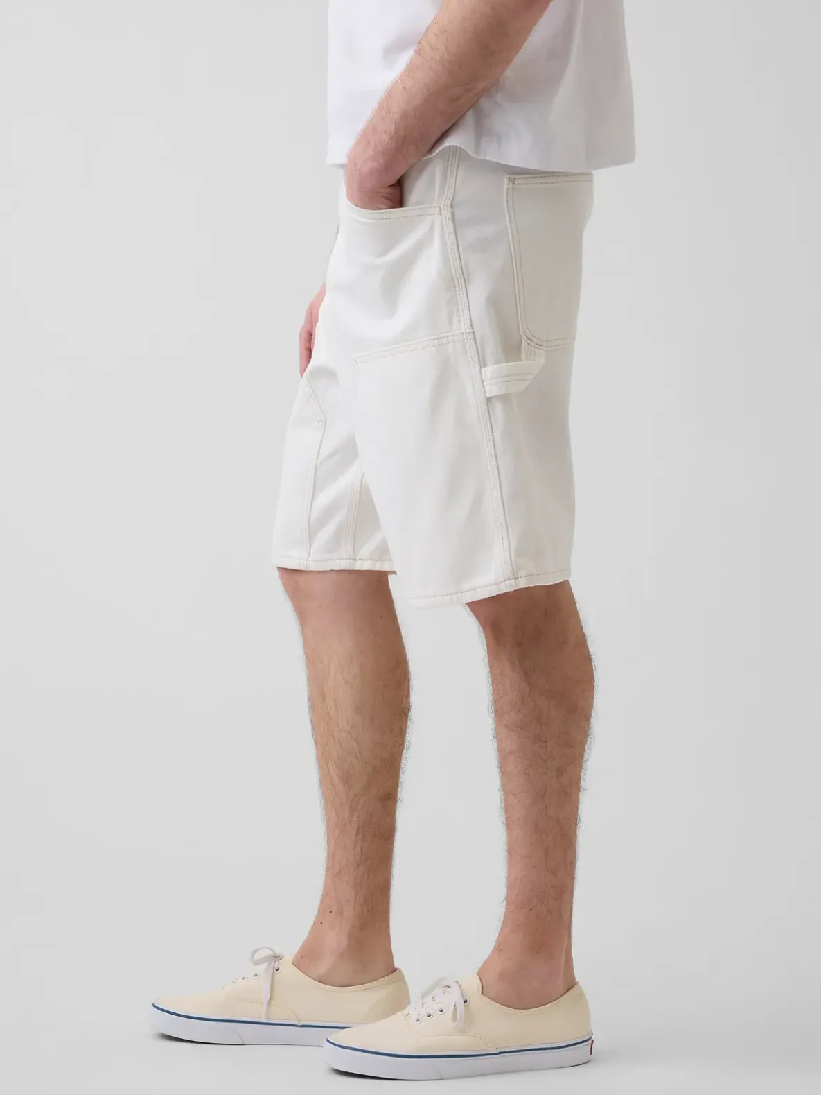 9" Loose Denim Carpenter Shorts