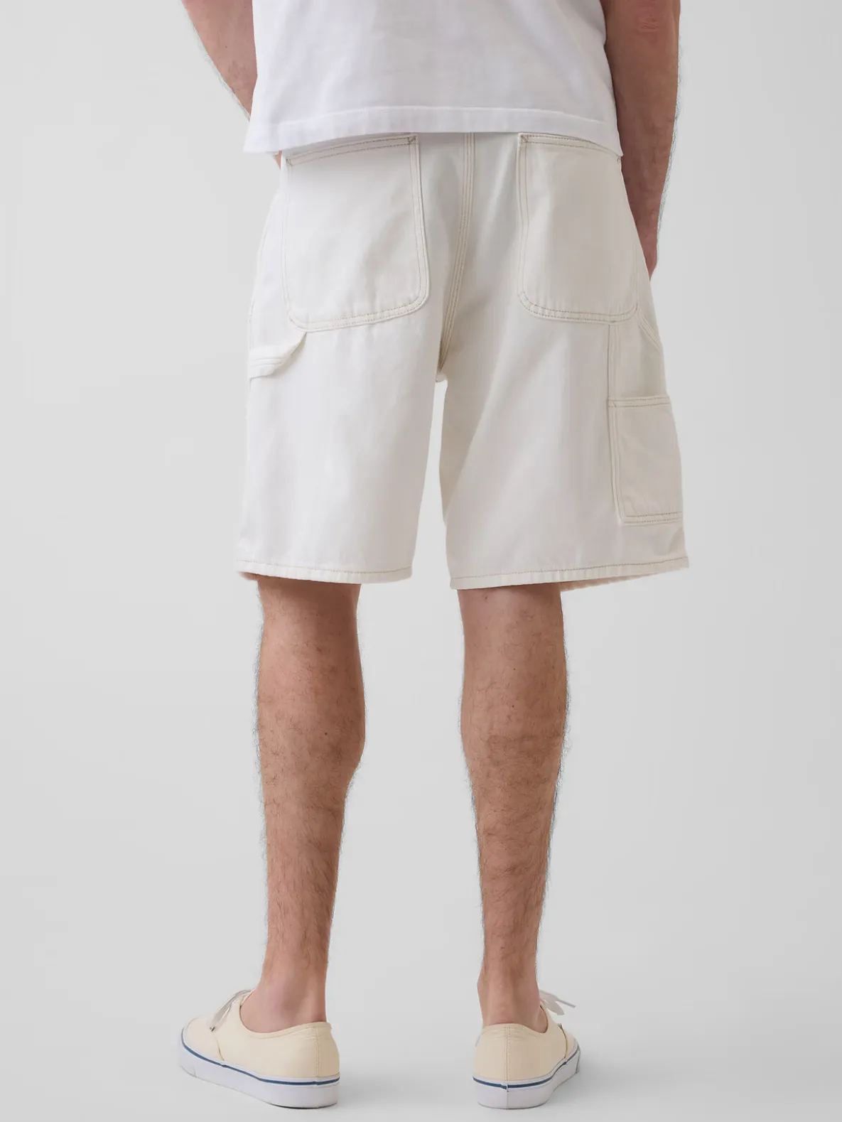 9" Loose Denim Carpenter Shorts